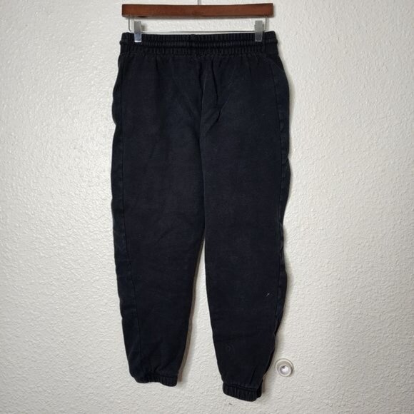 TNA x Aritzia Cozy Fleece Boyfriend Sweatpants Black Small - Picture 5 of 6